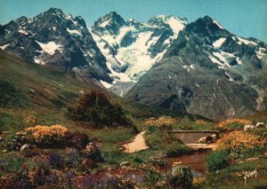 Vintage Postcard Couleurs et Lumiere De France Les Alpes Colors & Lights France