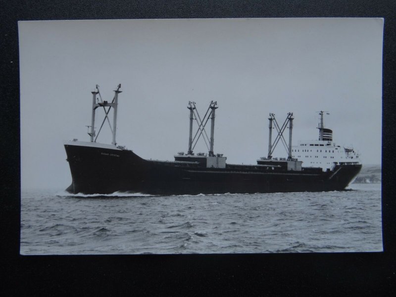 Shipping Cargo M.V. SUGAR CRYSTAL Sugar Line Ltd, London c1960's RP Postcard