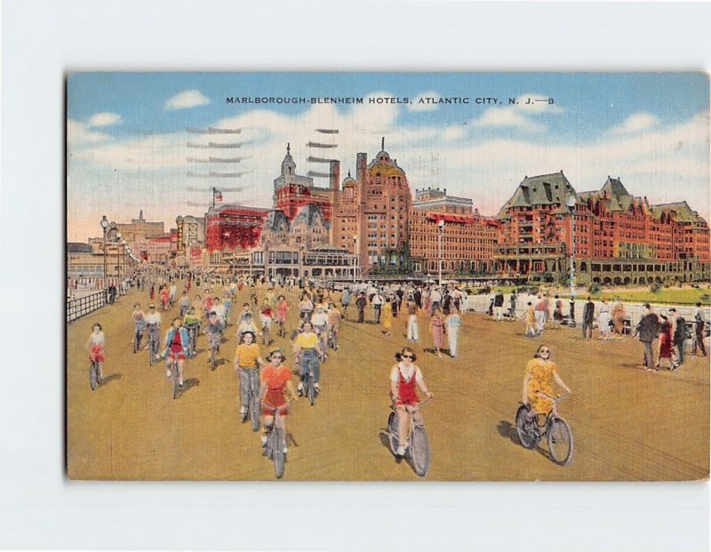 Postcard Marlborough-Blenheim Hotels, Atlantic City, New Jersey