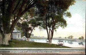 Branchport New Jersey Shrewsbury River View from Hotel Norwood Vintage Postcard