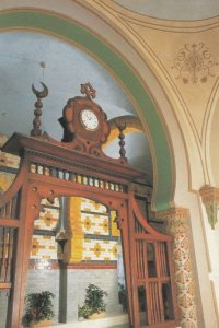 Harrogate Clock at Turkish Baths Postcard