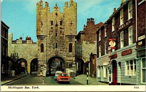 Michlegate Bar York Postcard England Harvey Barton Old Car Castle Punch Bowl Mag 