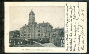 Court House Pottsville Pennsylvania 1907 postcard