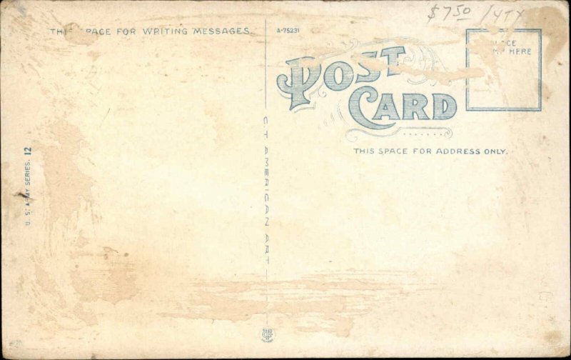 Indianapolis IN Indiana Fort Benjamin Harrison ARMY c1900-20s Vintage Postcard