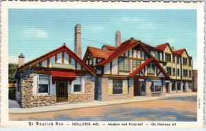 HOLLISTER, MO Missouri   YE ENGLISH INN    1935  Linen  Roadside    Postcard