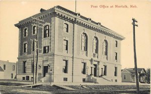 NORFOLK, NE Nebraska ~ POST OFFICE  c1910s  Madison County    Postcard