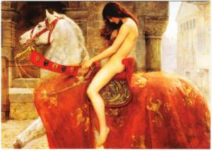 Lady Godiva by John Collier Nude Art Postcard