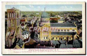 Old Postcard Panarama tours of the Tower of the Basilica of St. Martin