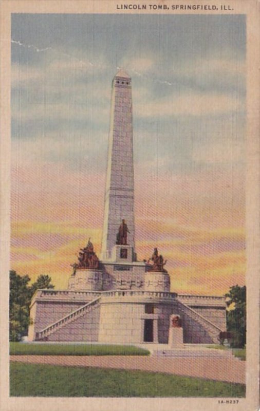 Illinois Springfiel The Lincoln Tomb 1936 Curteich