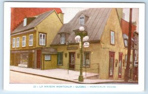 La Maison Montcalm QUEBEC Montcalm House CANADA Postcard