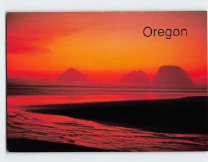Postcard Three Arch Rocks National Wildlife Refuge at Oceanside, Oregon