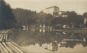 Czech Republic Český Šternberk Castle Vintage RPPC 06.88