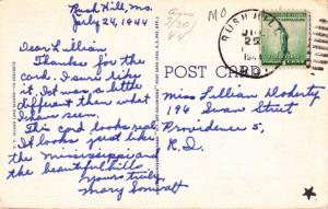 Greetings from Louisiana, Missouri MO - pm 1944 - Linen