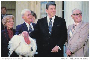 President Ronald Reagan Being Presented Live Turkey 21 November 1983