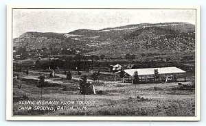 RATON, NM New Mexico ~ TOURIST CAMP GROUND c1930s Colfax County Postcard