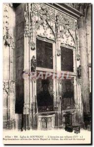 Souvigny Old Postcard Representations cabinet relics of saints and Odilon May...