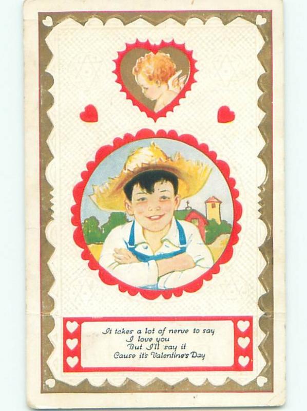 Divided-Back VALENTINE DAY SCENE Great Postcard W7878