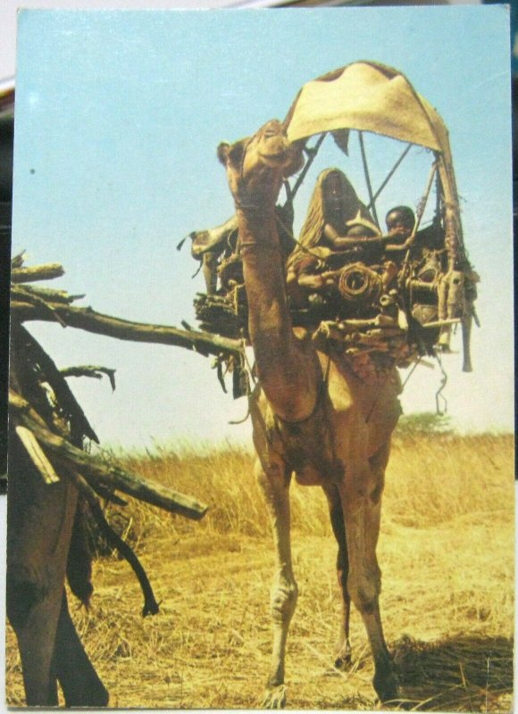 Sudan Nomad Family Travelling in the West - posted 1980