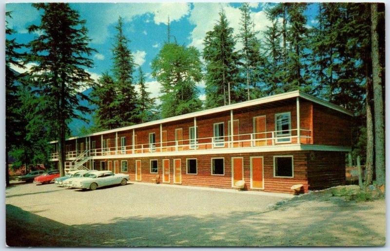 Glacier National Park Montana Postcard Motel Lake Mcdonald Dated