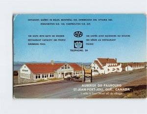 Postcard Auberge Du Faubourg, St-Jean-Port-Joli, Canada