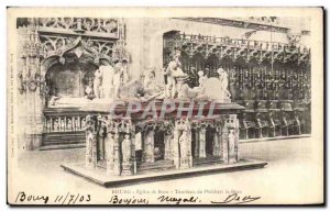 Postcard Old Church Of Brou Bourg Tomb of Philibert Le Beau