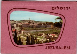 (10 cards) Jerusalem, Israel - Folder of 10 connected Postcards