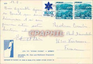'Postcard Modern Jerusalem Mt Zion and Mishkenot Sha''ananim'