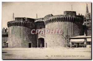 Saint Malo Old Postcard The great 15th Door