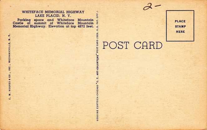 Whiteface Memorial Highway - Adirondacks, New York Linen