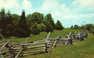 Vintage Postcard Rail Fence Lincoln Birthplace National Hodgenville Kentucky KY