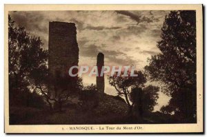 Old Postcard Manosque Chateau La Tour du Mont d'Or