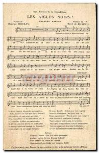 Old Postcard The Black Eagles Boukay Maurice Rene Buxeuil