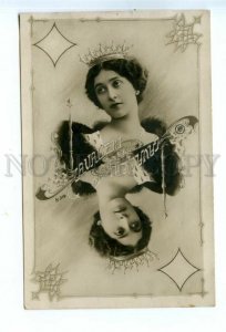 534361 Lina CAVALIERI Italian OPERA Singer QUEEN Diamonds playing card PHOTO