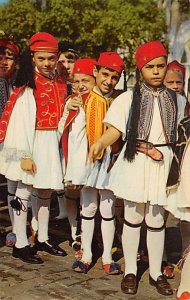 Boys in Native Greek Cosumes at Epiphany Ceremony  Tarpon Springs FL