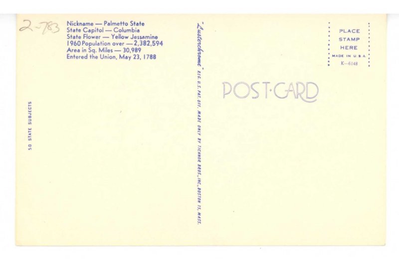 SC - South Carolina Map