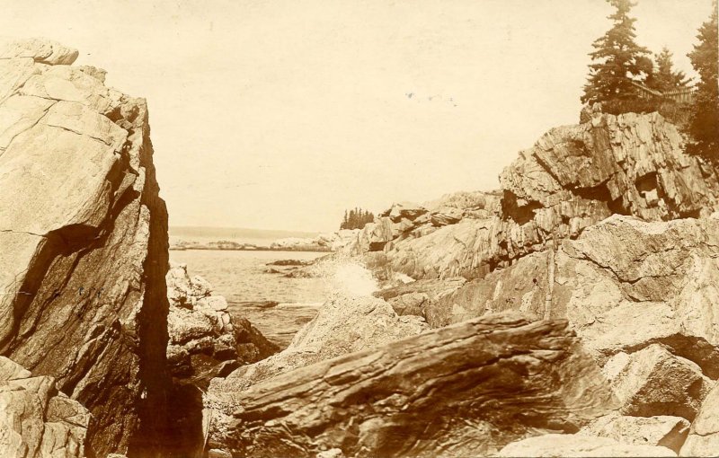 ME - Acadia National Park. Rocky Coast      RPPC