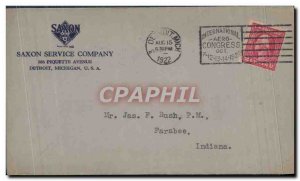 Letter United States Saxon Service Co Piquette Avenue Farabee Michigan to Ind...