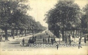 Allee du Parc Dijon, France, Carte, Unused 