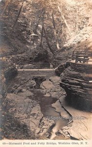 Mermaid Pool and Folly Bridge - Watkins Glen, New York NY  