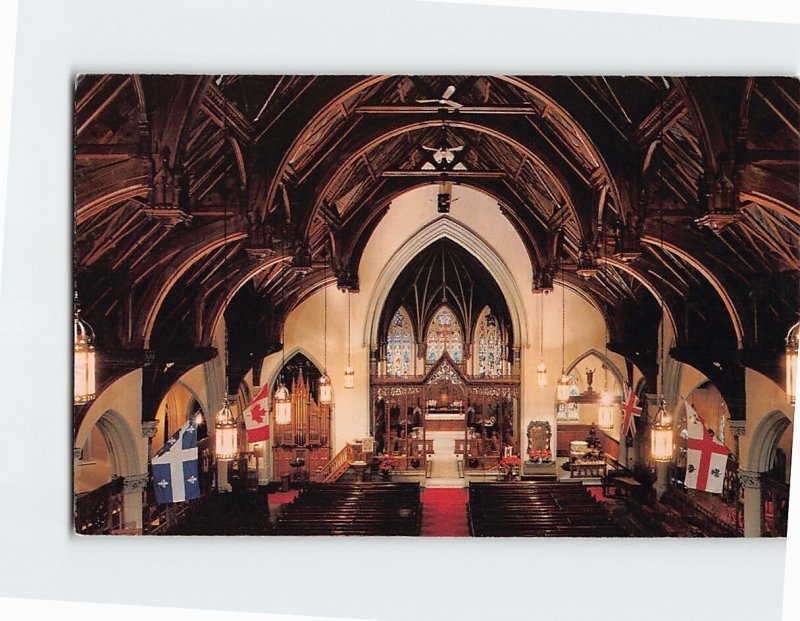 Postcard St. George's Anglican Church Montreal Quebec Canada