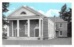 A38/ Effingham South Carolina SC Postcard c1920 Presbyterian Church