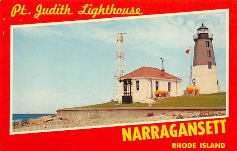 Point Judith Lighthouse Built in 1806 Narragansett, Rhode Island USA View Ima...