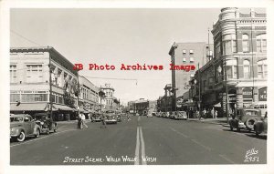 WA, Walla Walla, Washington, RPPC, Street Scene, Business Section, Ellis 2951