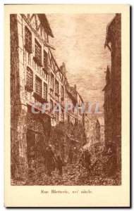 Postcard Old Street Bletterie XVI Siecle La Rochelle