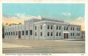 HANNIBAL, Missouri MO  ADMIRAL COONTZ ARMORY & COMMUNITY CENTER ca1940s Postcard