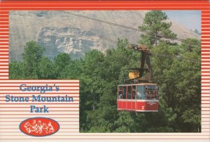 America Postcard - Cable Car at Georgia's Stone Mountain Park RR13643
