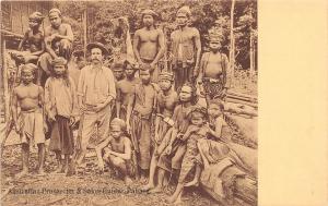 D34/ Pahang Malaysia Foreign Postcard c1910 Australian Prospector Sakui Guides