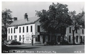 VINTAGE POSTCARD OLD TALBOTT TAVERN BARDSTOWN KY REAL PICTURE POSTCARD 1930's