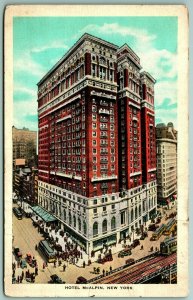Hotel McAlpin New York City NY NYC 1920s WB Postcard F7