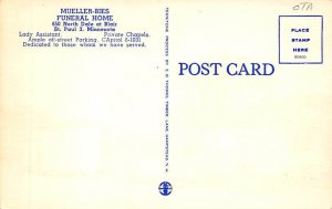 Mueller-Bies Funeral Home St. Paul, MN USA Funeral Home Postcard